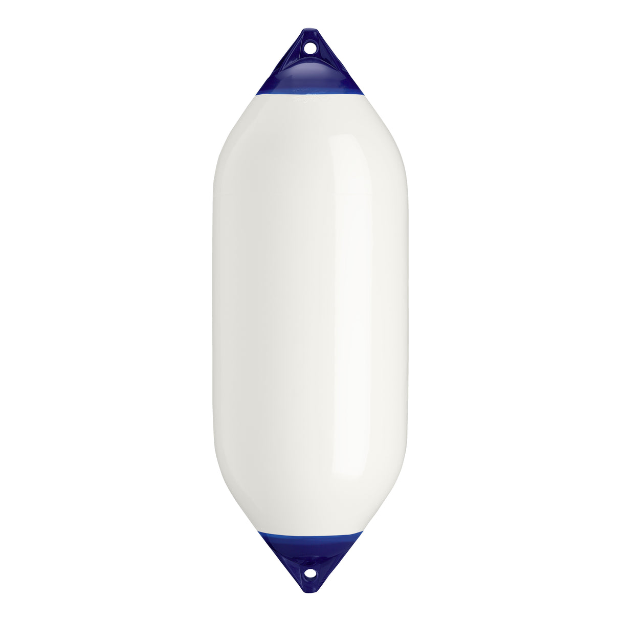 White boat fender with Navy-Top, Polyform F-10 