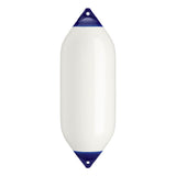 White boat fender with Navy-Top, Polyform F-10 