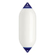 White boat fender with Navy-Top, Polyform F-10 