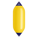 Yellow boat fender with Navy-Top, Polyform F-10 