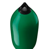 Forest Green boat fender with Navy-Top, Polyform F-11 angled shot