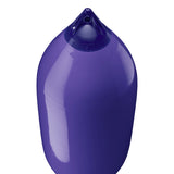 Purple boat fender with Navy-Top, Polyform F-11 angled shot