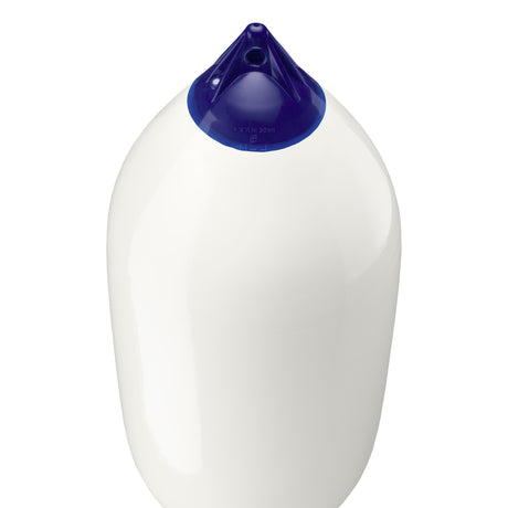 White boat fender with Navy-Top, Polyform F-11 angled shot