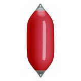 Classic Red boat fender with Grey-Top, Polyform F-11