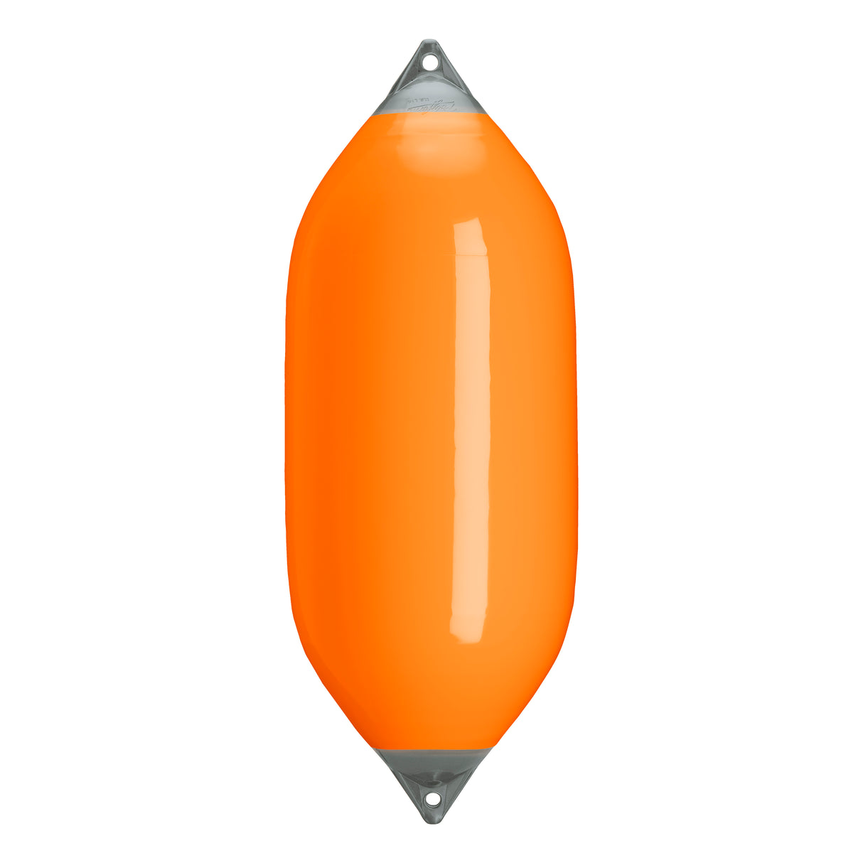 Orange boat fender with Grey-Top, Polyform F-11
