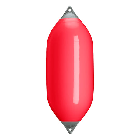 Red boat fender with Grey-Top, Polyform F-11