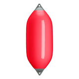 Red boat fender with Grey-Top, Polyform F-11