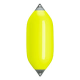 Saturn Yellow boat fender with Grey-Top, Polyform F-11