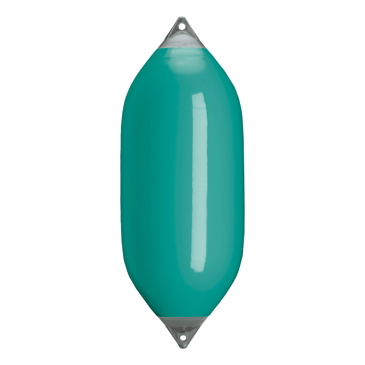 Teal boat fender with Grey-Top, Polyform F-11