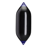 Black boat fender with Navy-Top, Polyform F-11 