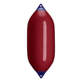 Burgundy boat fender with Navy-Top, Polyform F-11 