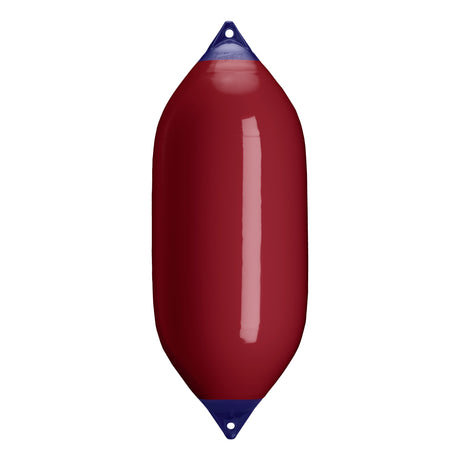Burgundy boat fender with Navy-Top, Polyform F-11 