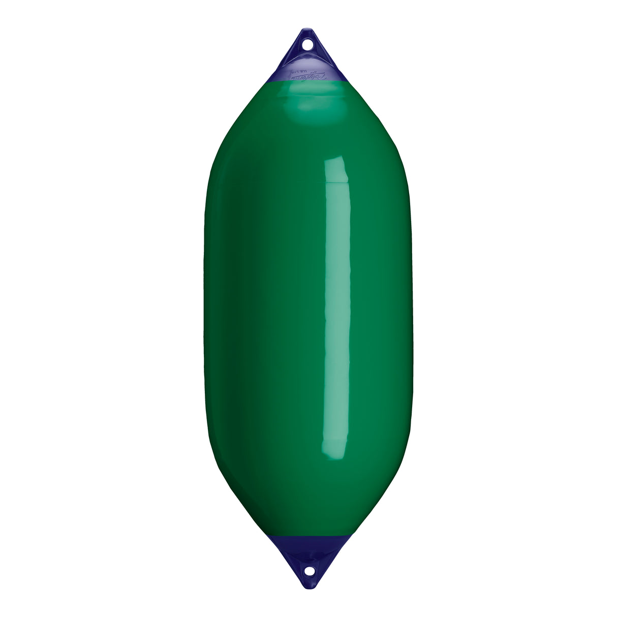 Forest Green boat fender with Navy-Top, Polyform F-11 