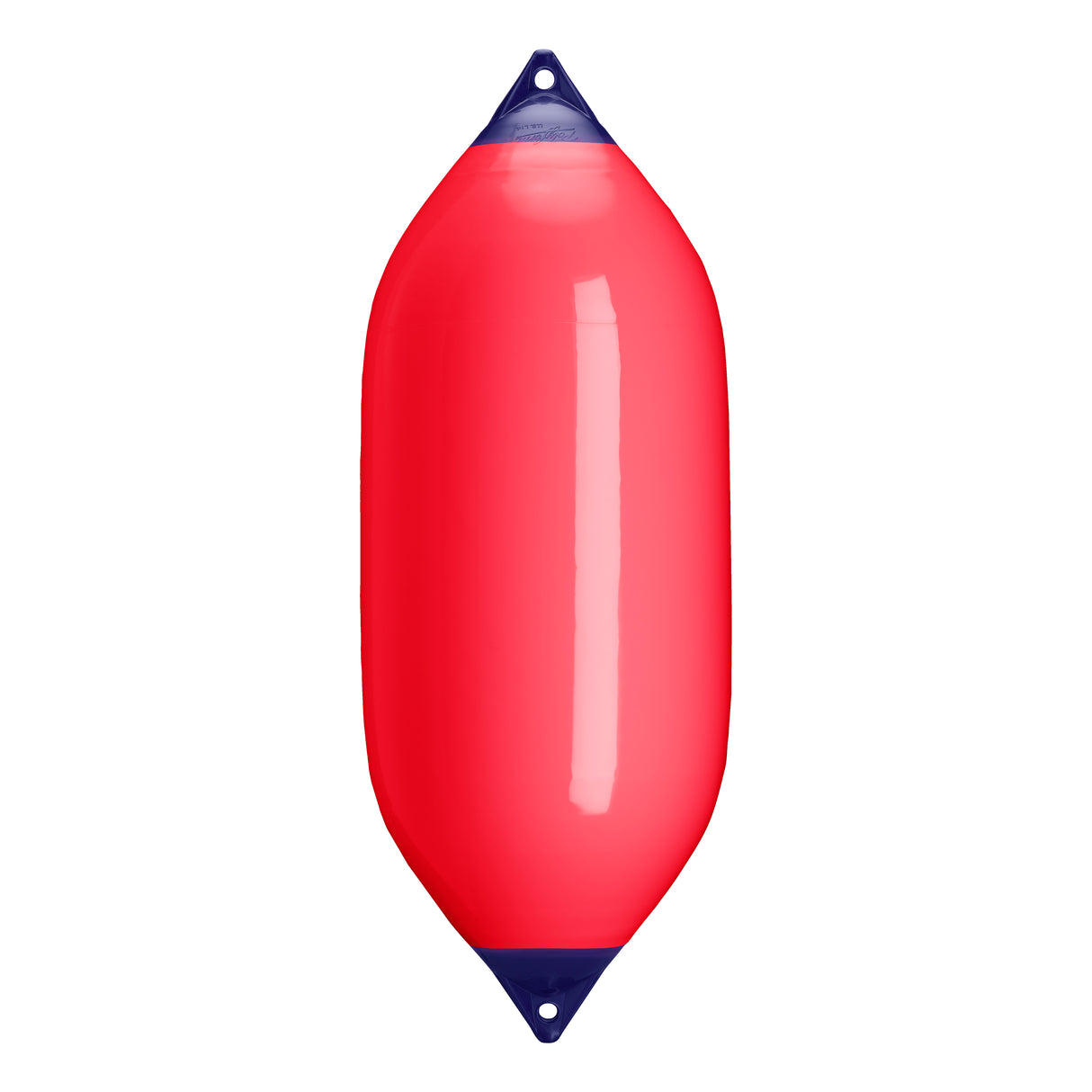 Red boat fender with Navy-Top, Polyform F-11 