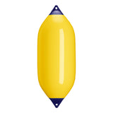 Yellow boat fender with Navy-Top, Polyform F-11 