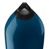 Catalina Blue boat fender with Navy-Top, Polyform F-13 angled shot
