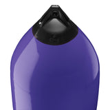 Purple boat fender with Navy-Top, Polyform F-13 angled shot