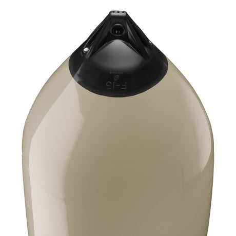 Sand boat fender with Navy-Top, Polyform F-13 angled shot
