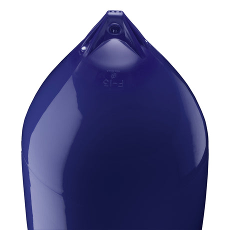 Navy Blue boat fender with Navy-Top, Polyform F-13 angled shot