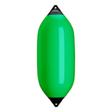 Green boat fender with Navy-Top, Polyform F-13