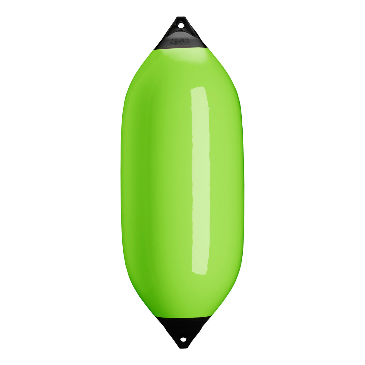 Lime boat fender with Navy-Top, Polyform F-13