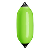 Lime boat fender with Navy-Top, Polyform F-13