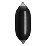 Black boat fender with Grey-Top, Polyform F-13
