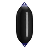 Black boat fender with Navy-Top, Polyform F-13 