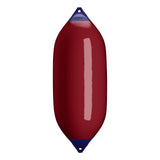 Burgundy boat fender with Navy-Top, Polyform F-13 