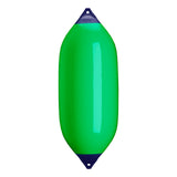 Green boat fender with Navy-Top, Polyform F-13 