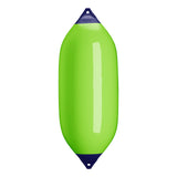 Lime boat fender with Navy-Top, Polyform F-13 