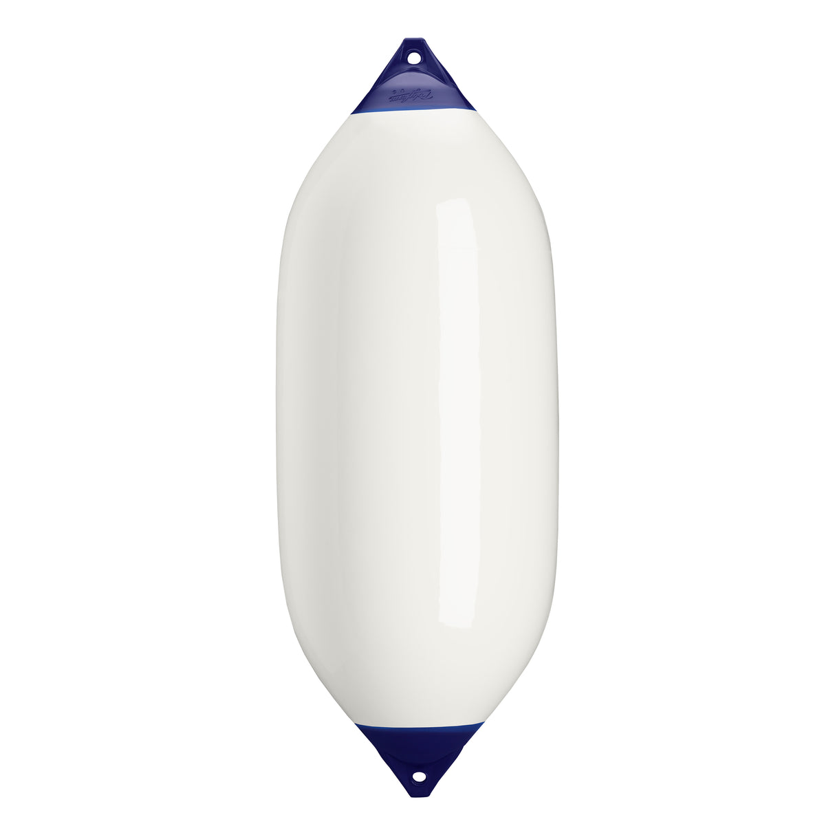 White boat fender with Navy-Top, Polyform F-13 