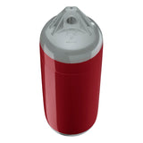 Burgundy boat fender with Grey-Top, Polyform F-2 angled shot