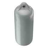 Grey boat fender with Grey-Top, Polyform F-2 angled shot