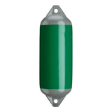 Forest Green boat fender with Grey-Top, Polyform F-2