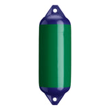 Forest Green boat fender with Navy-Top, Polyform F-2 