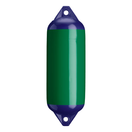 Forest Green boat fender with Navy-Top, Polyform F-2 