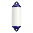 White boat fender with Navy-Top, Polyform F-2 