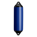 Cobalt Blue boat fender with Black-Top, Polyform F-3