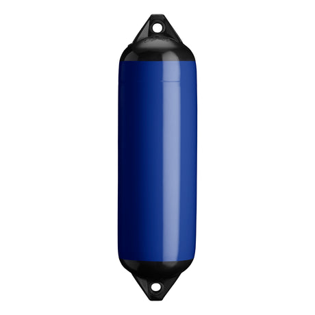 Cobalt Blue boat fender with Black-Top, Polyform F-3