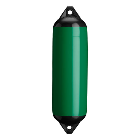 Forest Green boat fender with Black-Top, Polyform F-3