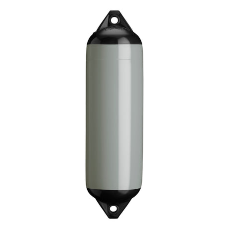 Grey boat fender with Black-Top, Polyform F-3