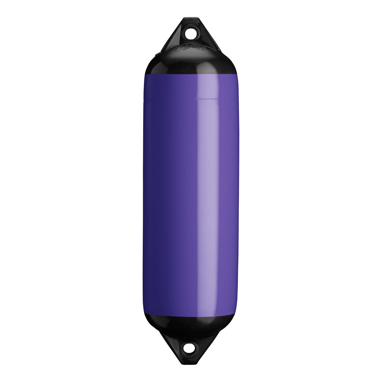 Purple boat fender with Black-Top, Polyform F-3
