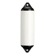 White boat fender with Black-Top, Polyform F-3