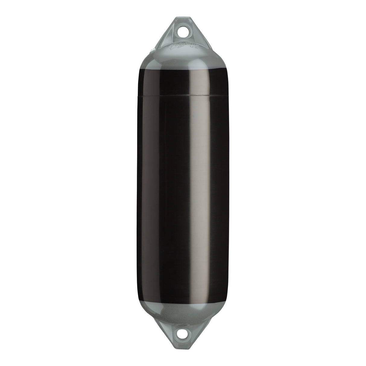 Black boat fender with Grey-Top, Polyform F-3