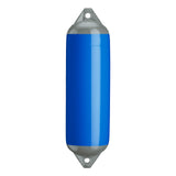 Blue boat fender with Grey-Top, Polyform F-3