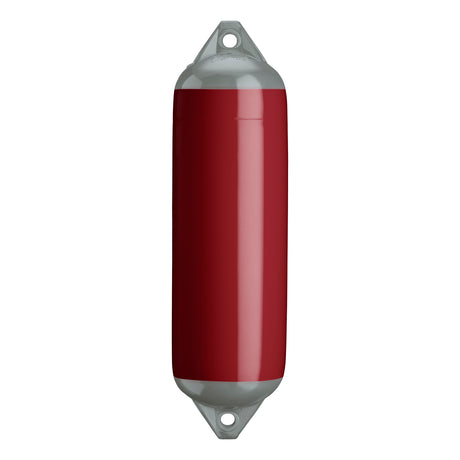 Burgundy boat fender with Grey-Top, Polyform F-3