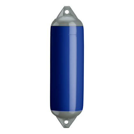 Cobalt Blue boat fender with Grey-Top, Polyform F-3