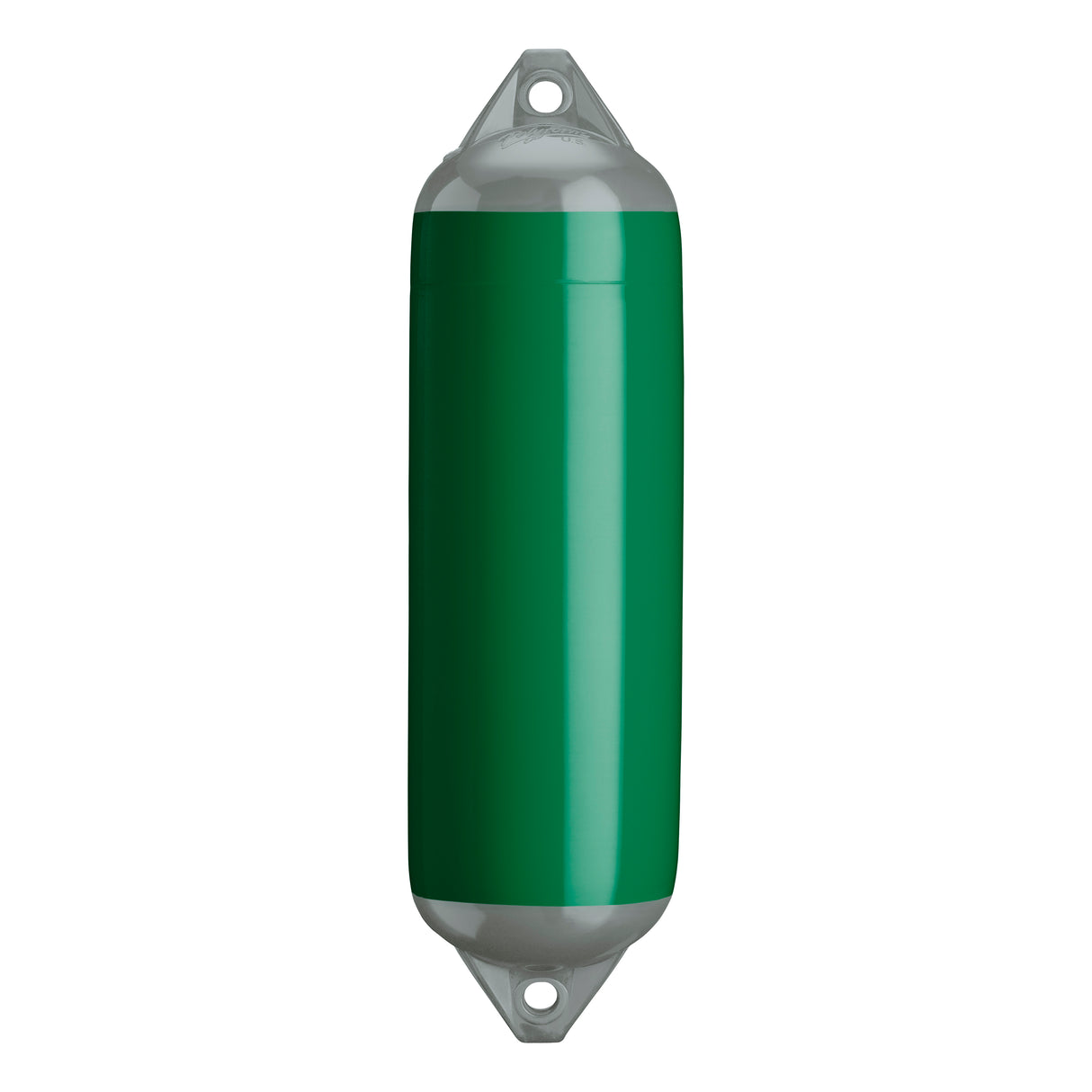 Forest Green boat fender with Grey-Top, Polyform F-3