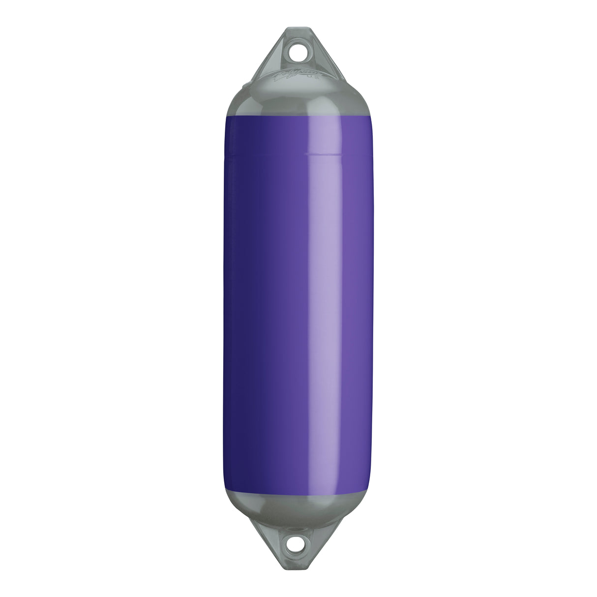Purple boat fender with Grey-Top, Polyform F-3